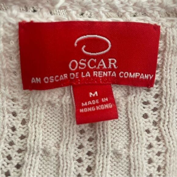 Oscar de la Renta Red Label Tank & Sweater Cardigan Set Light Pink - Picture 6 of 11